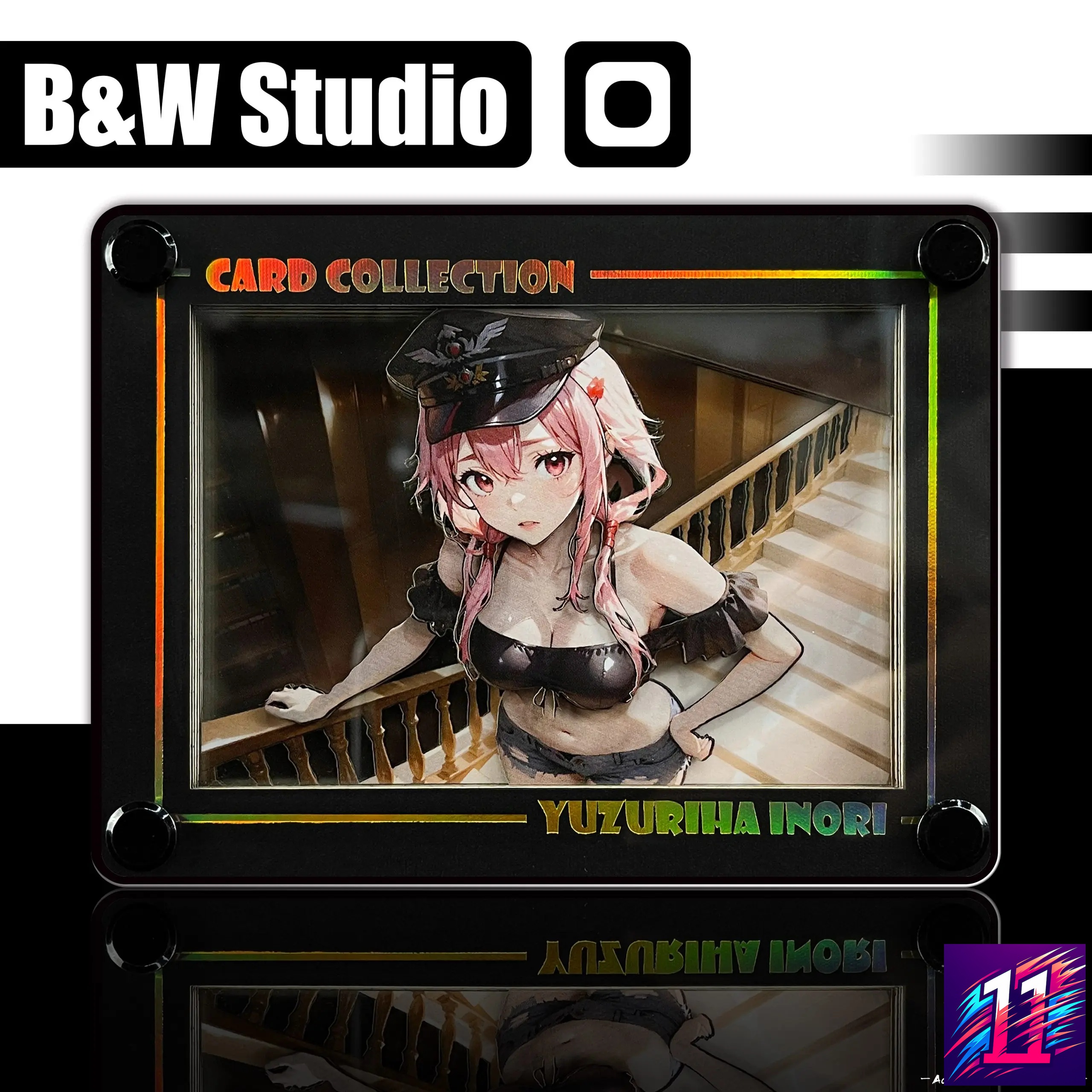 B&W Studio - Guilty Crown Inori Yuzuriha Desktop Display Card Block