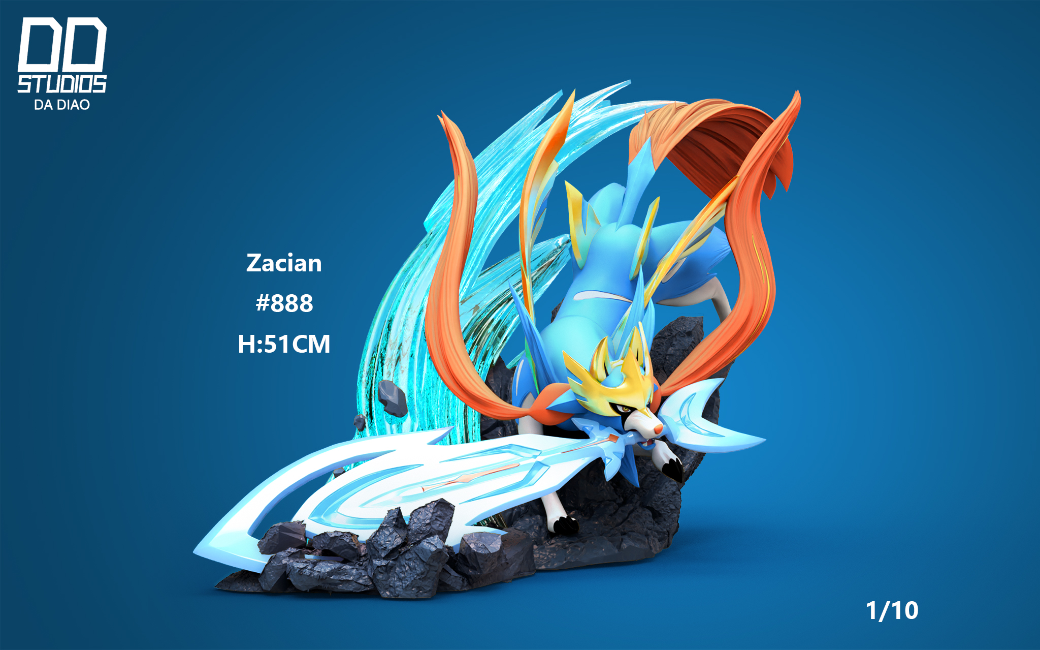 DD Studio – Pokémon 1/10 King Of Sword Zacian & King Of Shield