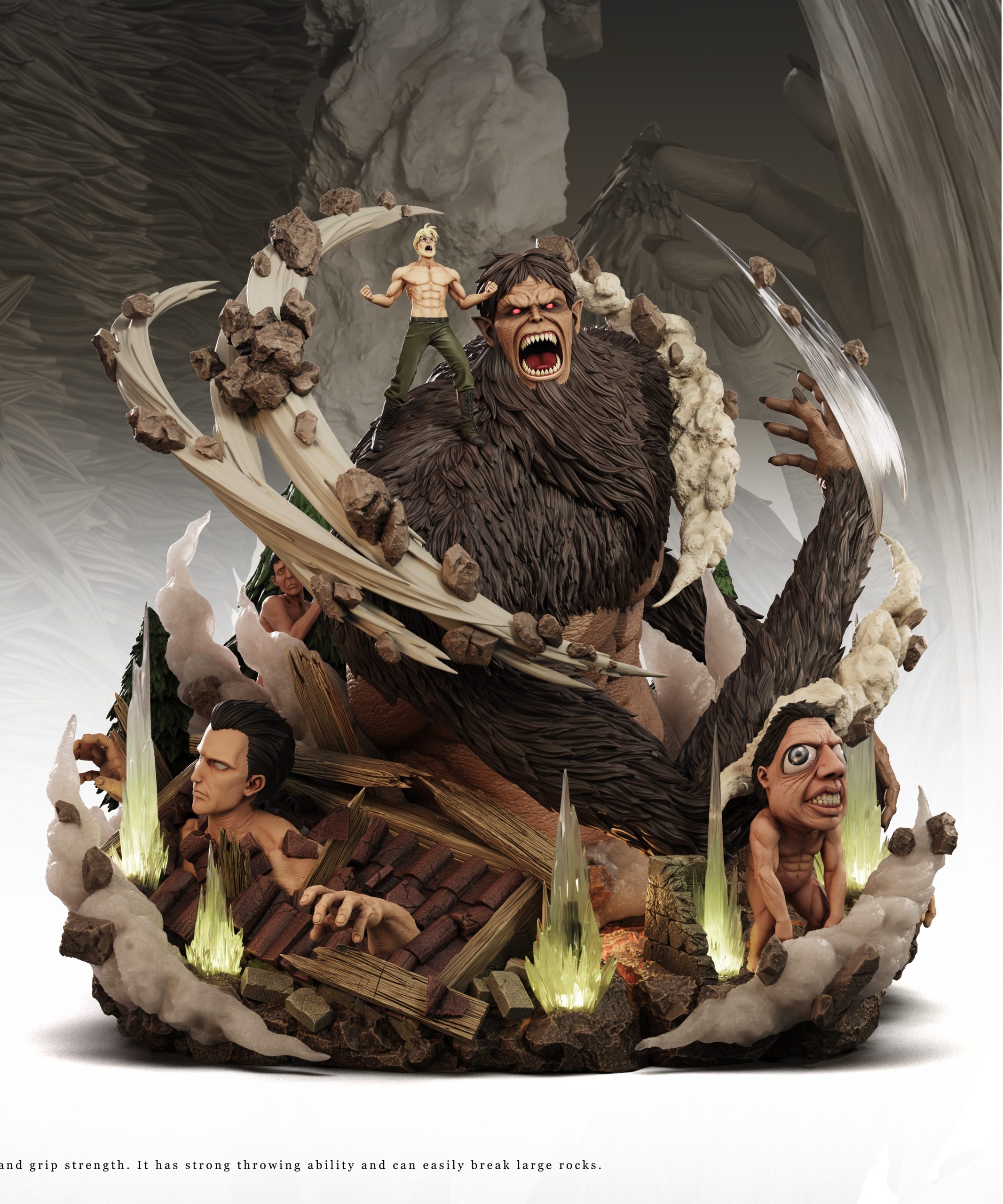 Freedom Studio – Attack on Titan 016 Zeke Yeager & Beast
