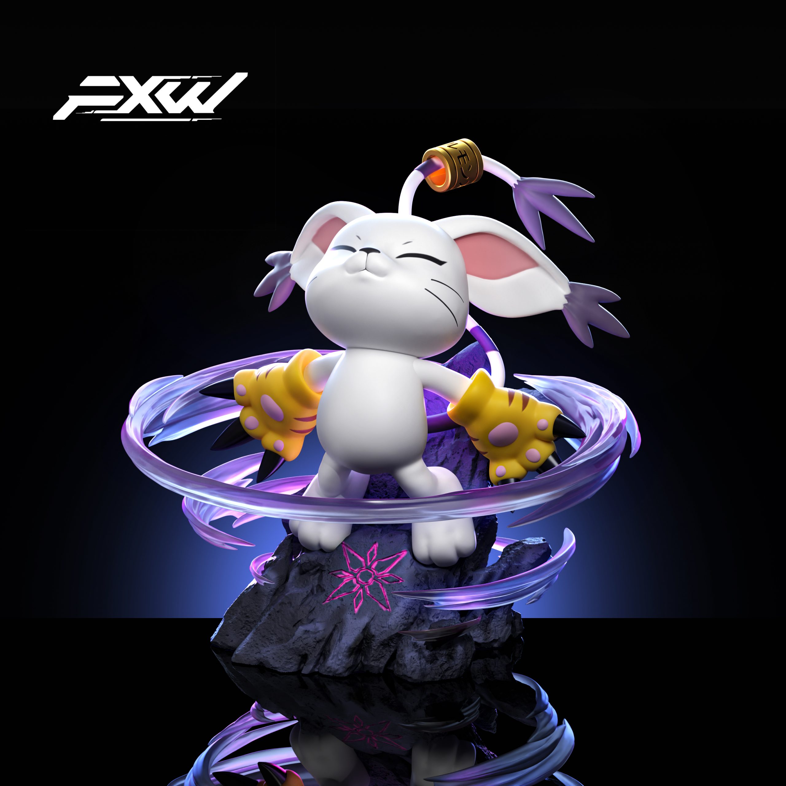 FXW テイルモン プロットモン フィギュア Fxw Studio – Digimon Tailmon - elevenGK Anime Collectibles