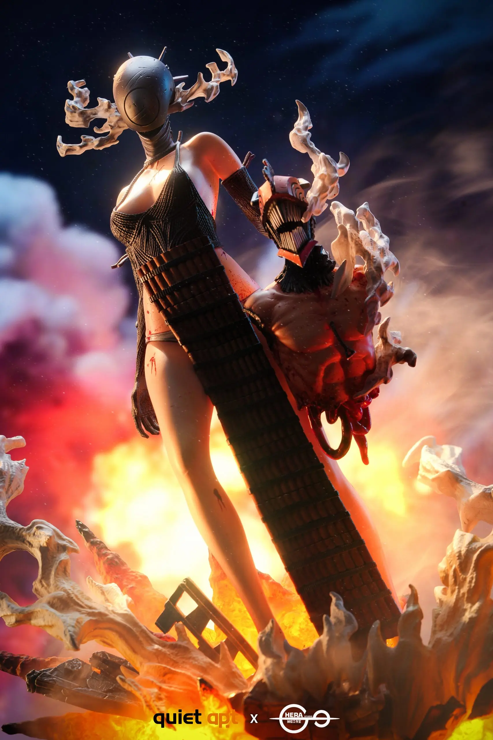 QuietArt Studio & Hera Studio – Chainsaw Man Bomb Demon Bom & Reze