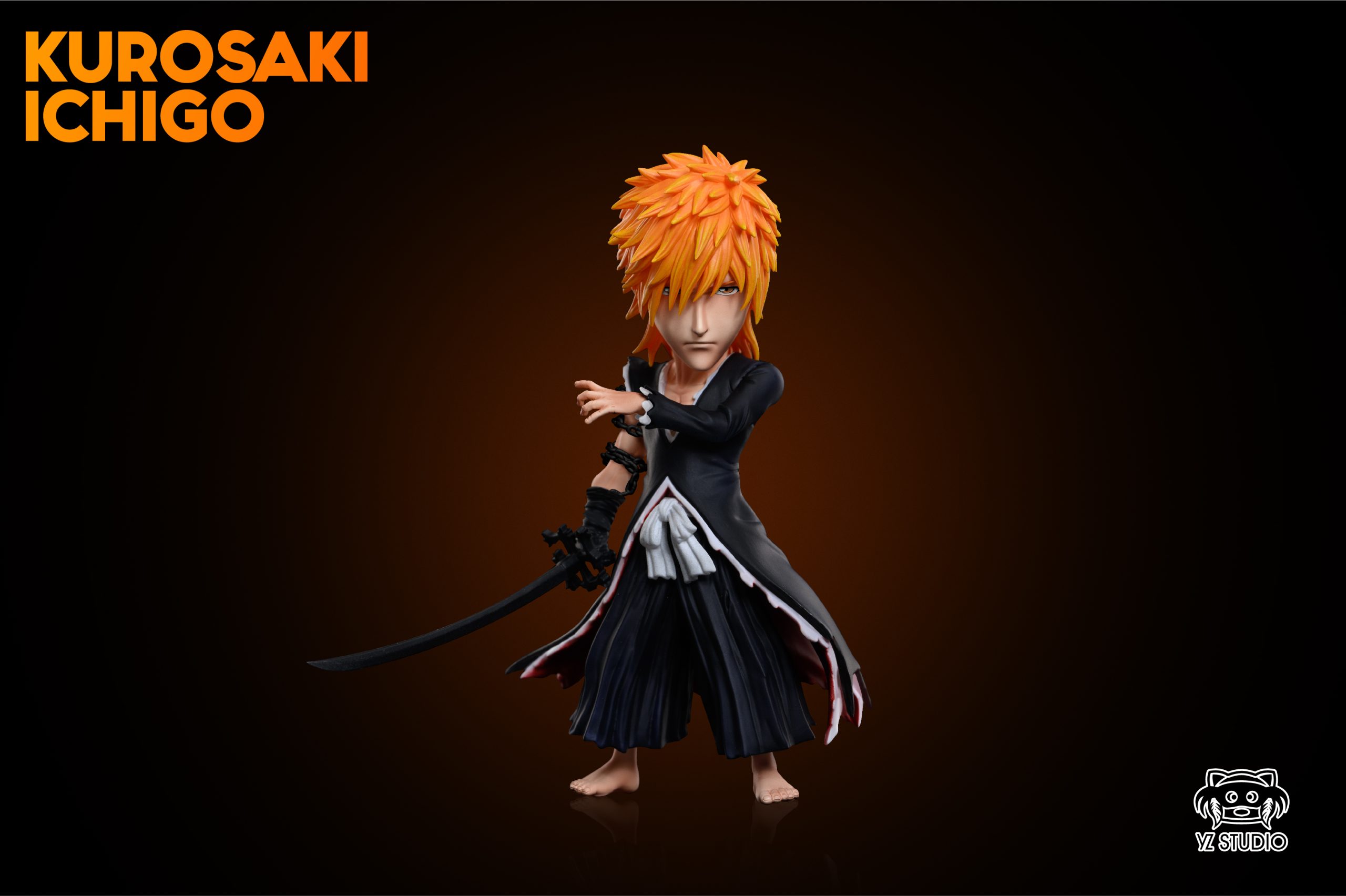 その他 Studio ichigo 1/4 Scale Licensed Kurosaki Ichigo with LED - Bleach Resin